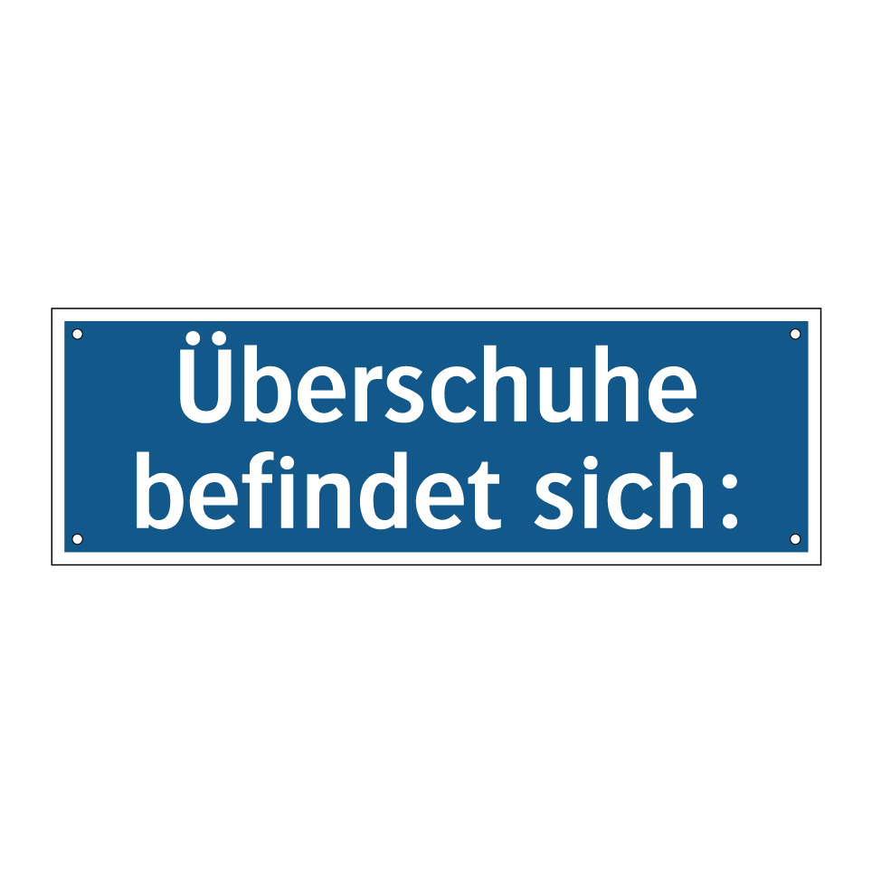 Überschuhe befindet sich: