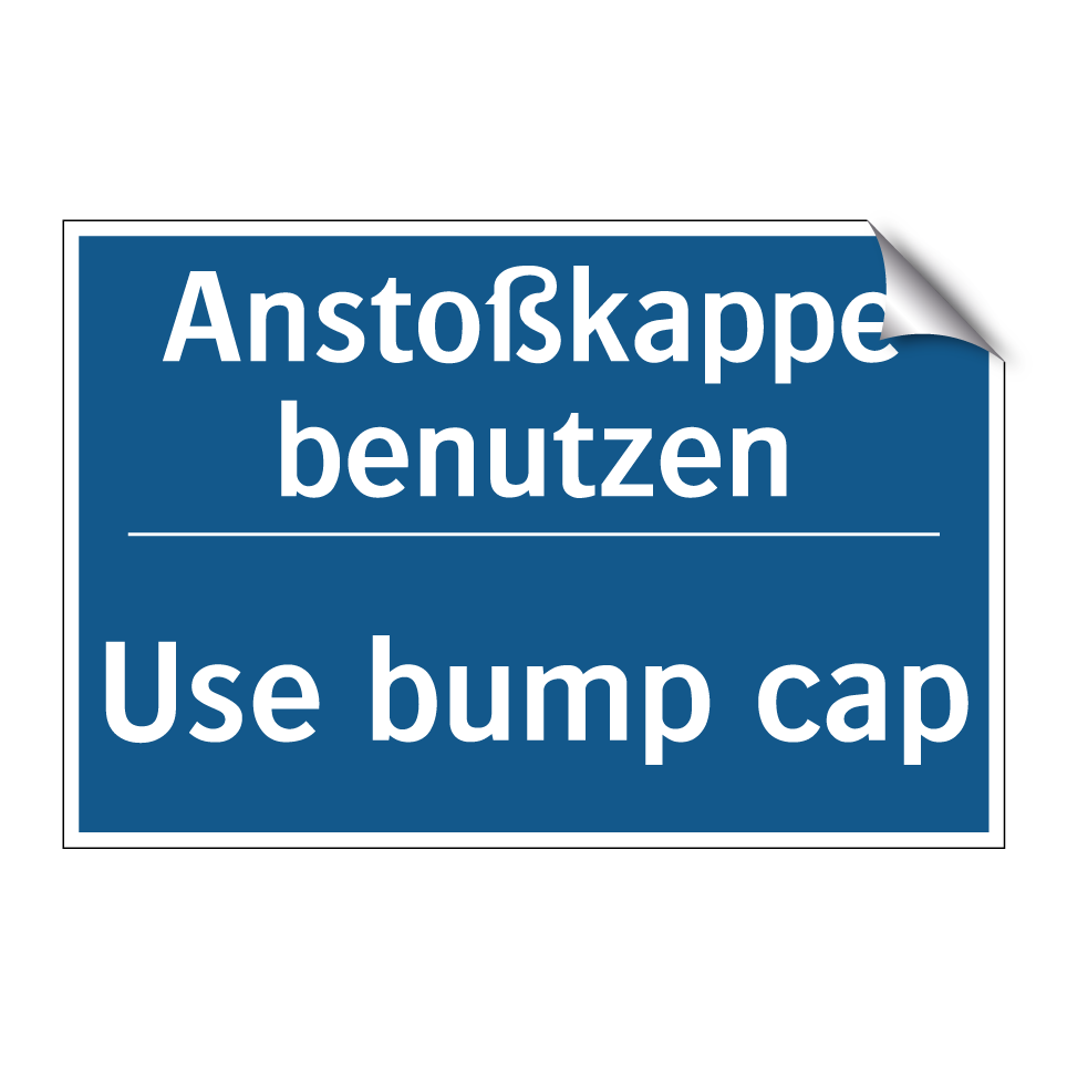 Anstoßkappe benutzen - Use bump cap