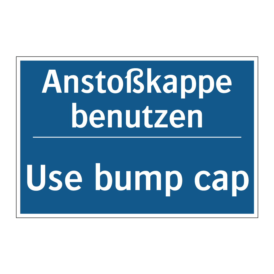 Anstoßkappe benutzen - Use bump cap