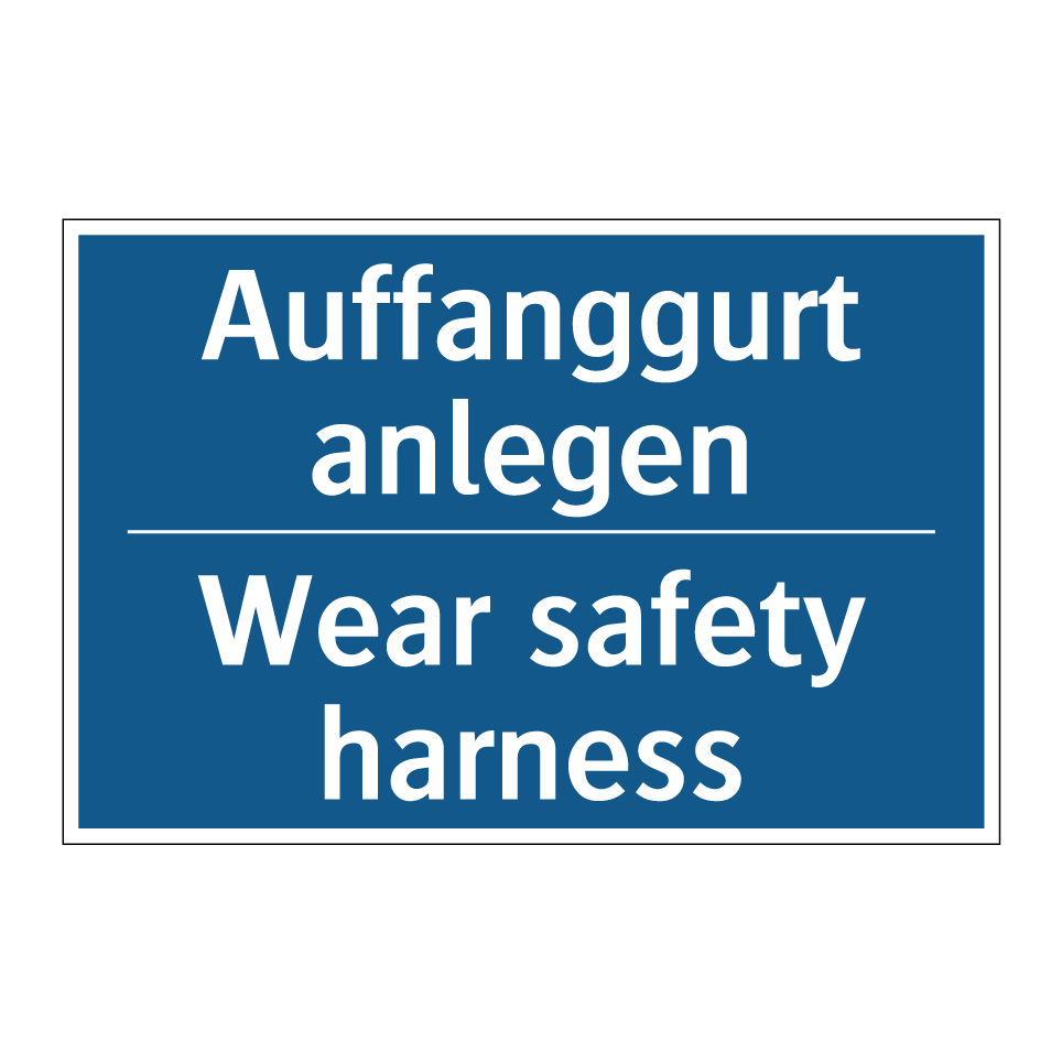 Auffanggurt anlegen - Wear safety harness