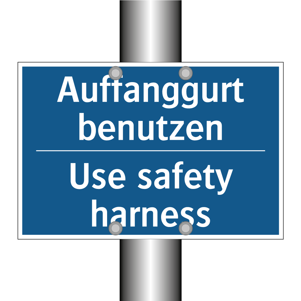 Auffanggurt benutzen - Use safety harness