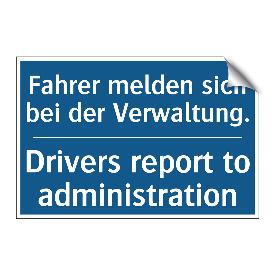 Fahrer melden sich bei der Verwaltung./.../ - Drivers report to administration/.../