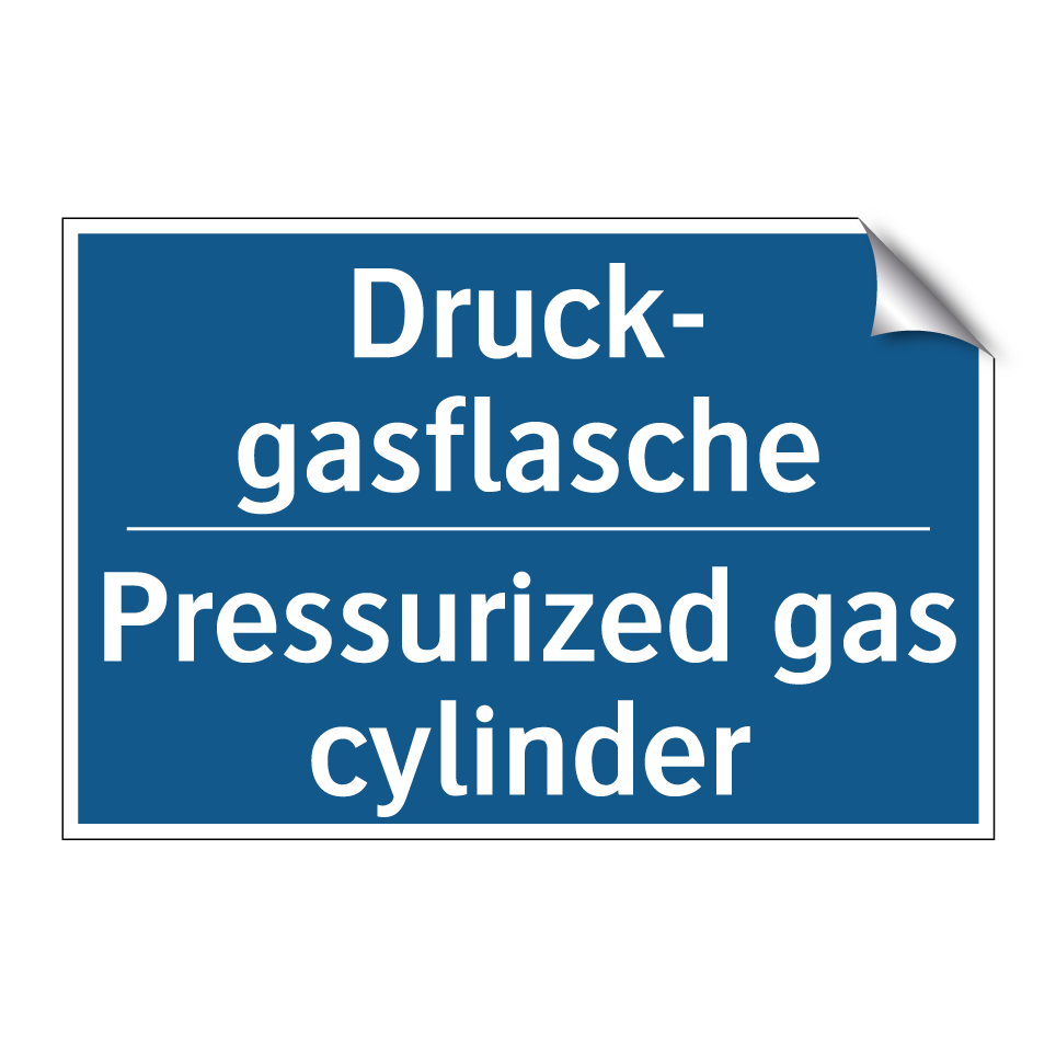 Druck- gasflasche - Pressurized gas cylinder