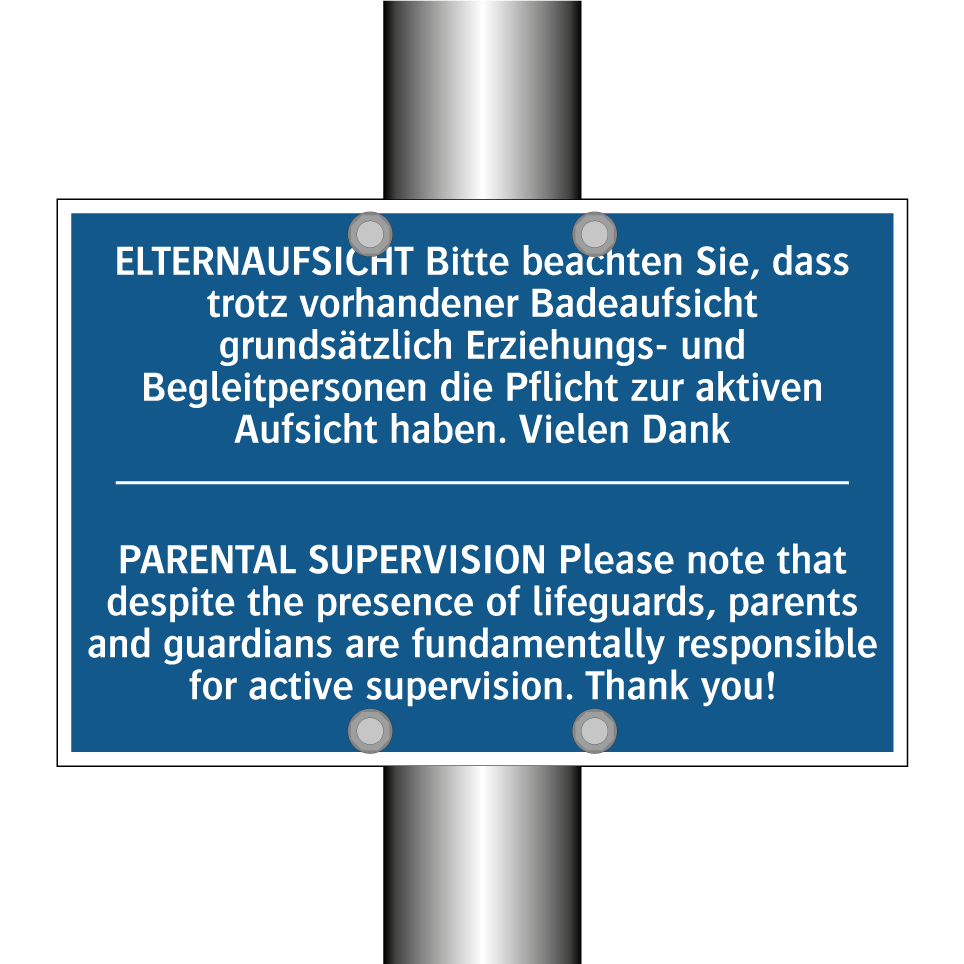 ELTERNAUFSICHT Bitte beachten /.../ - PARENTAL SUPERVISION Please note /.../