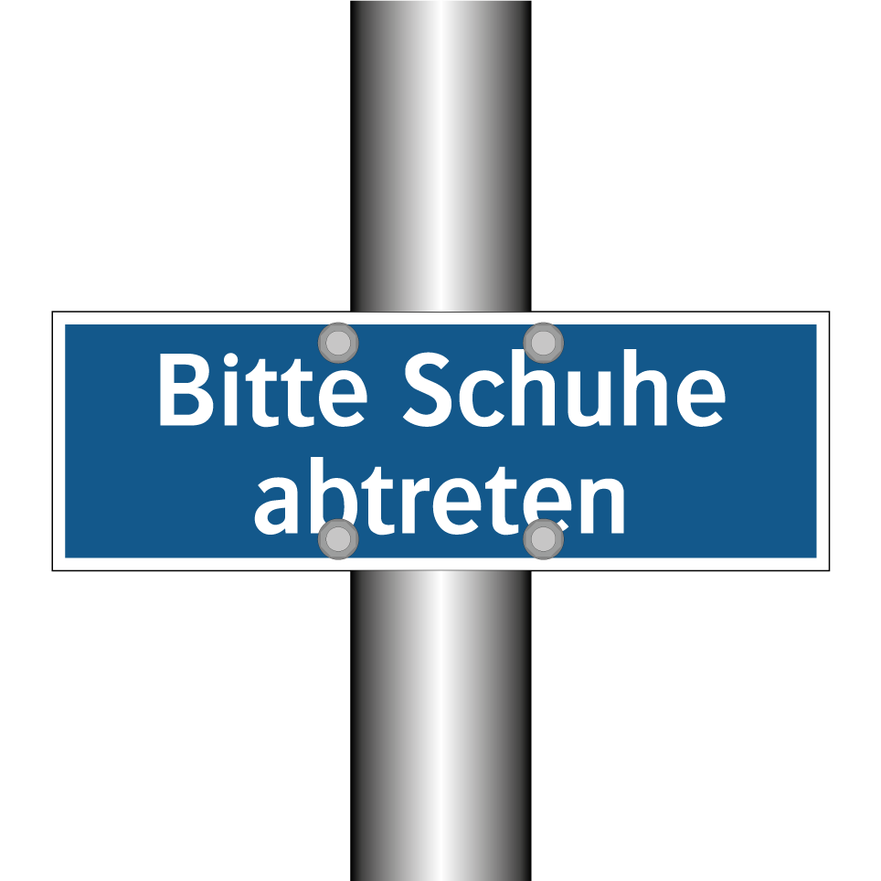 Bitte Schuhe abtreten