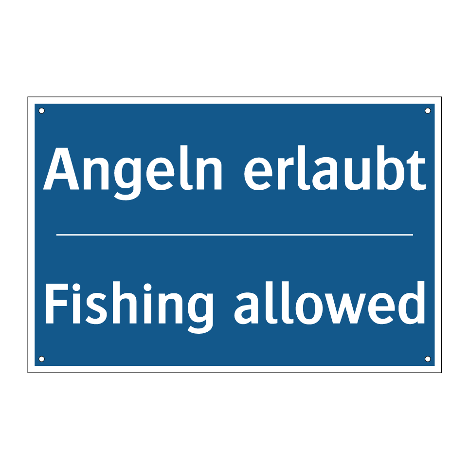 Angeln erlaubt - Fishing allowed