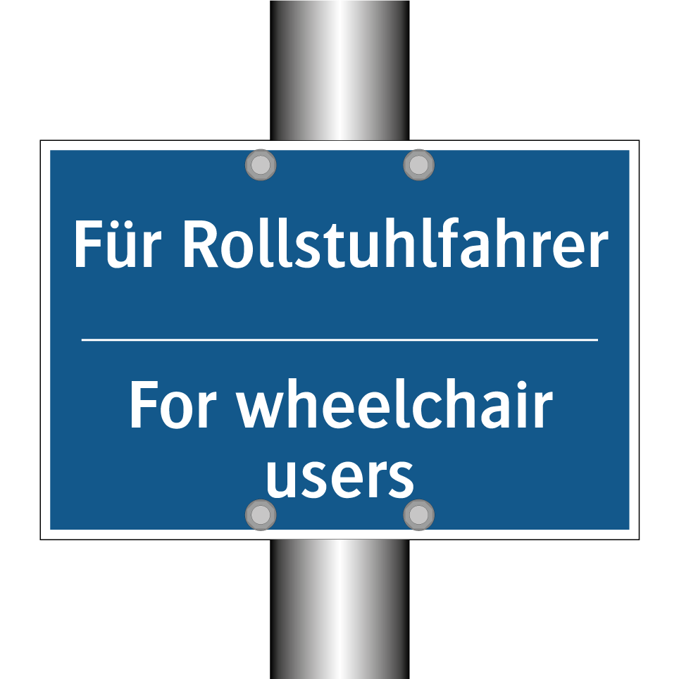 Für Rollstuhlfahrer - For wheelchair users