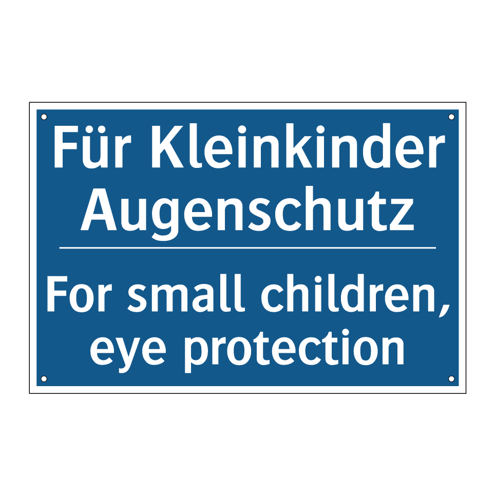 Für Kleinkinder Augenschutz - For small children, eye protection/.../
