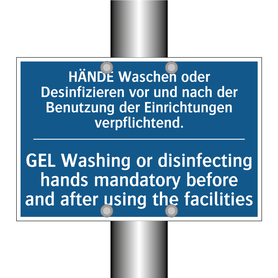 HÄNDE Waschen oder Desinfizieren /.../ - GEL Washing or disinfecting hands /.../