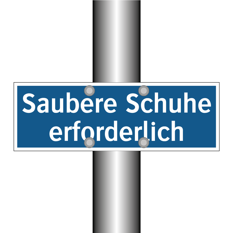 Saubere Schuhe erforderlich