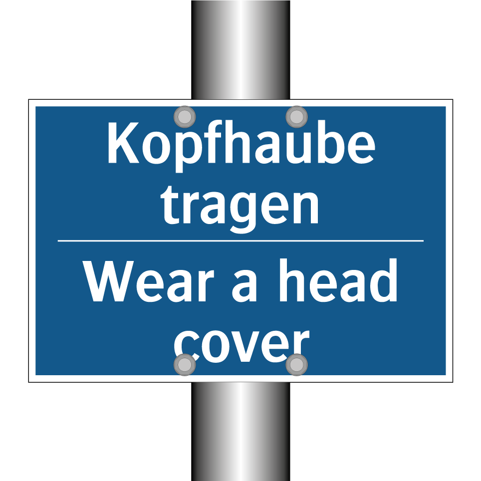 Kopfhaube tragen - Wear a head cover