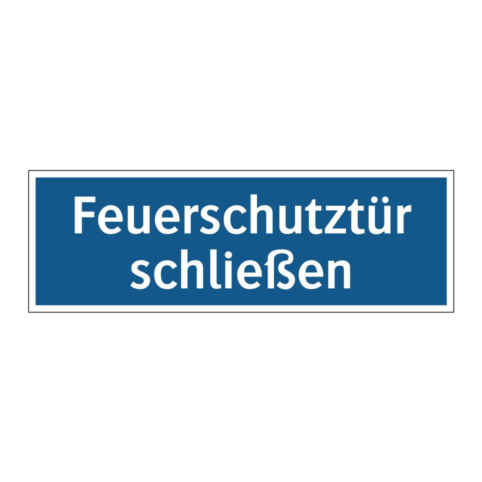 Feuerschutztür schließen