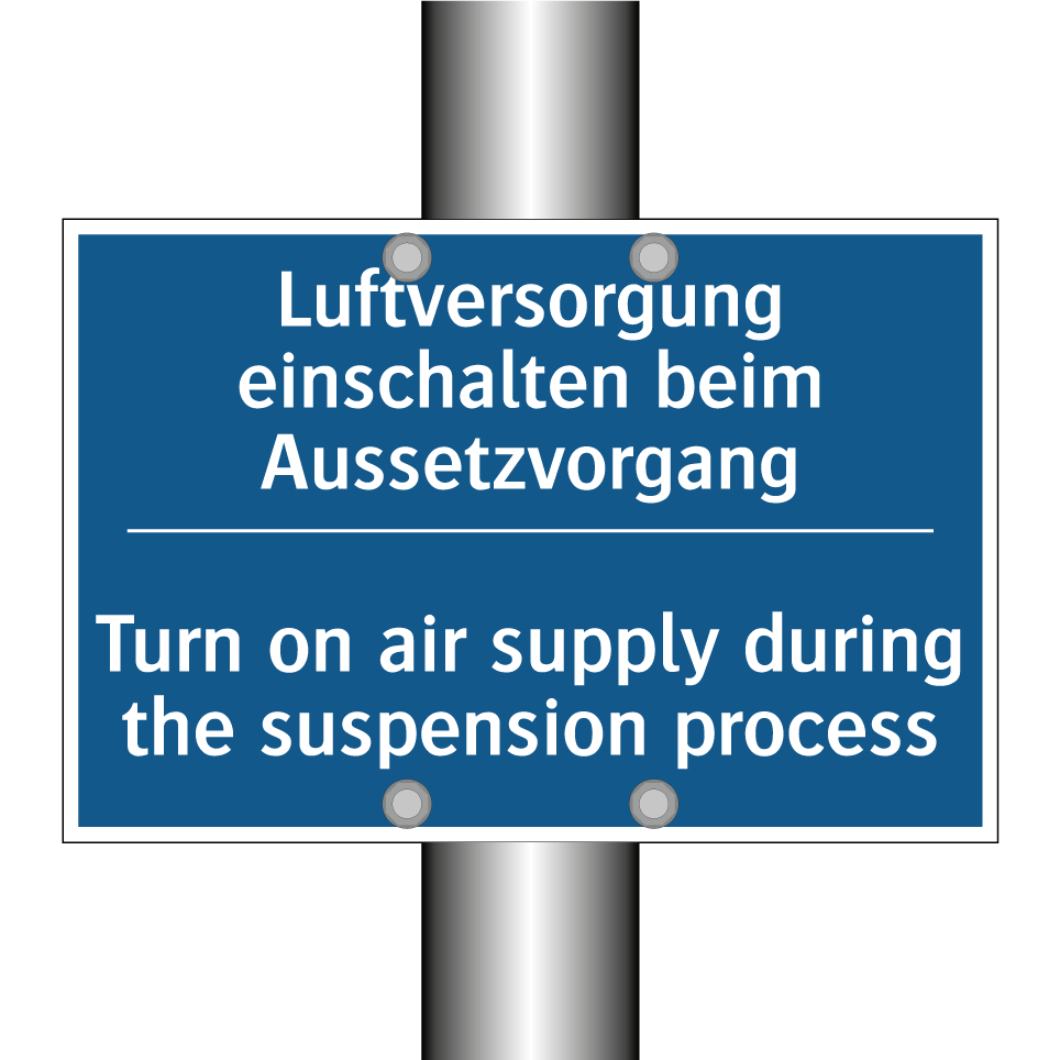 Luftversorgung einschalten beim /.../ - Turn on air supply during the /.../