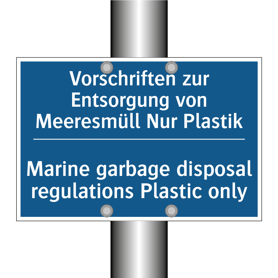 Vorschriften zur Entsorgung von /.../ - Marine garbage disposal regulations /.../