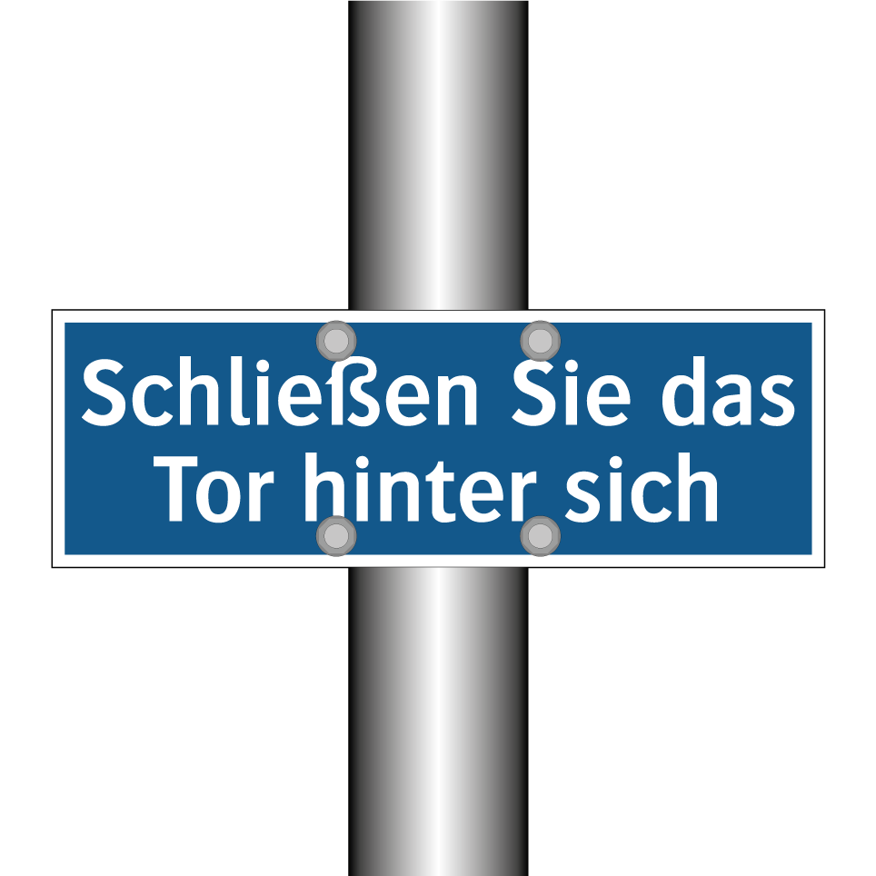 Schließen Sie das Tor hinter sich