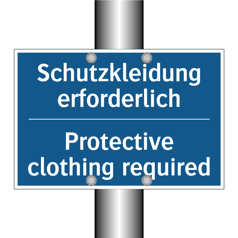 Schutzkleidung erforderlich - Protective clothing required