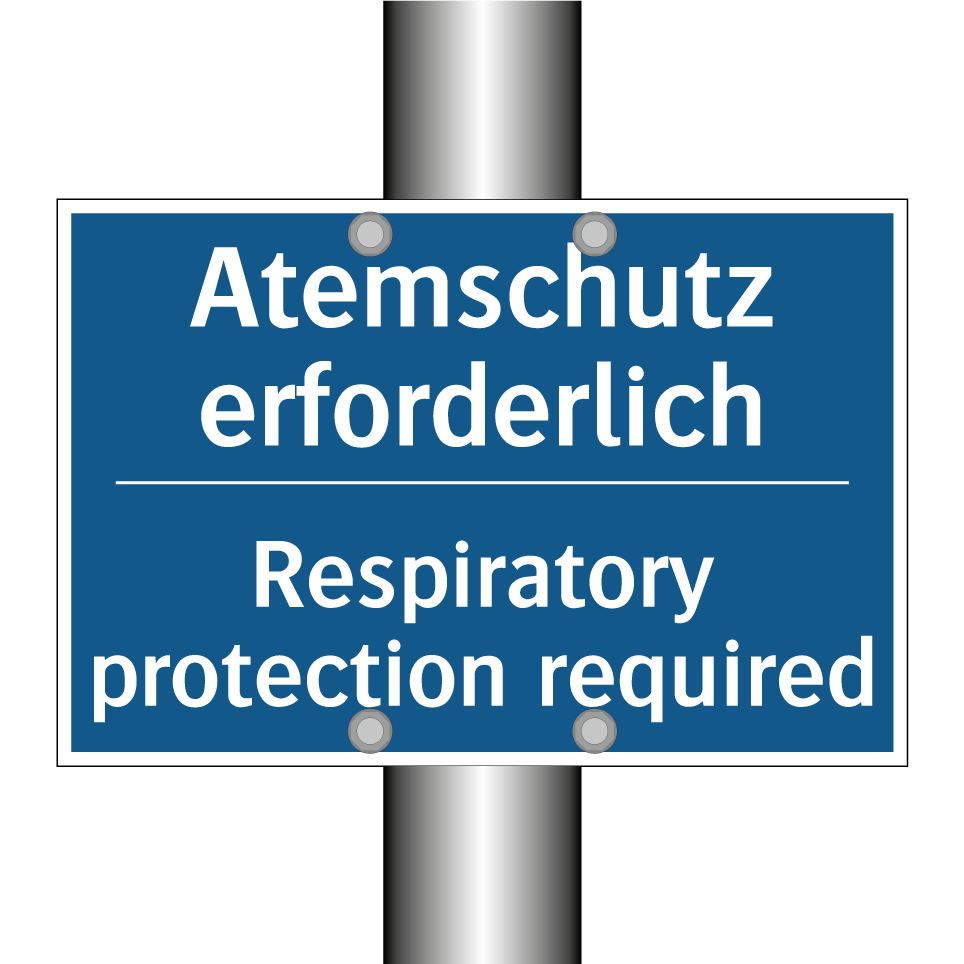 Atemschutz erforderlich - Respiratory protection required/.../