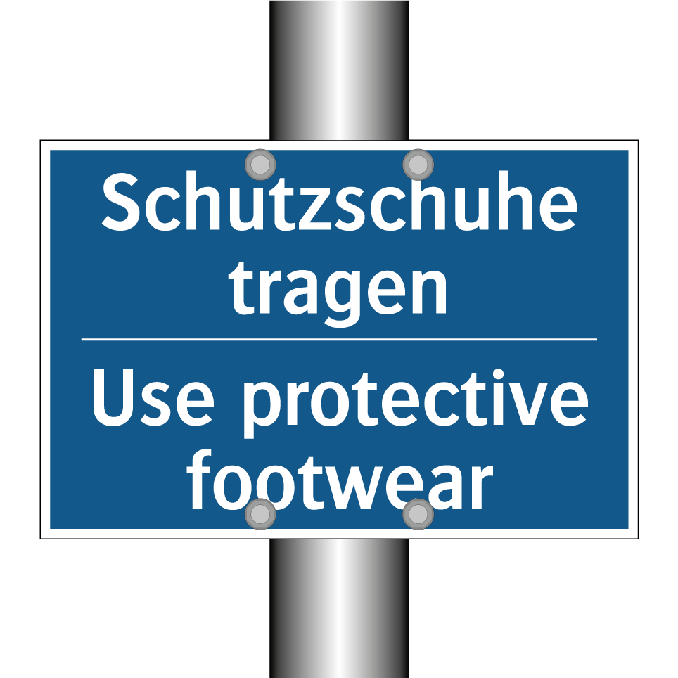 Schutzschuhe tragen - Use protective footwear