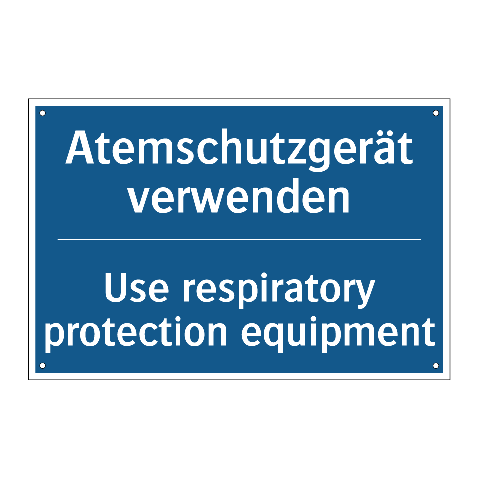 Atemschutzgerät verwenden - Use respiratory protection equipment/.../