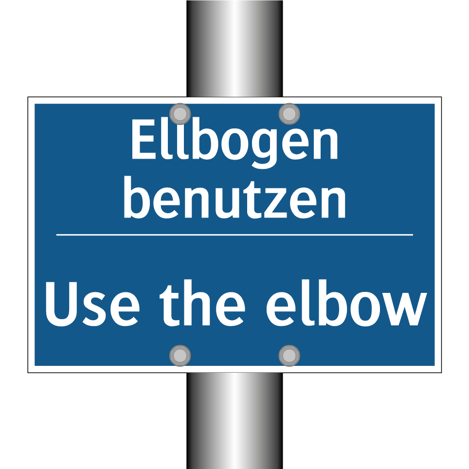 Ellbogen benutzen - Use the elbow