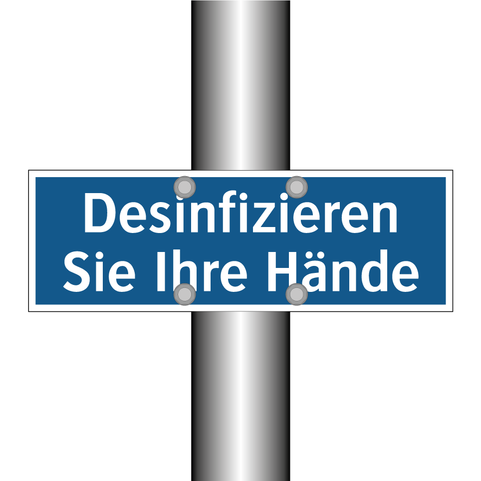 Desinfizieren Sie Ihre Hände