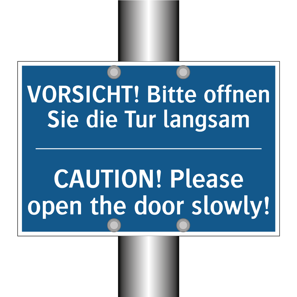 VORSICHT! Bitte offnen Sie die /.../ - CAUTION! Please open the door /.../