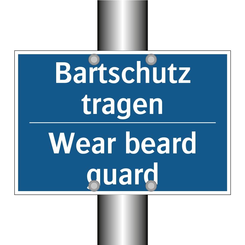 Bartschutz tragen - Wear beard guard