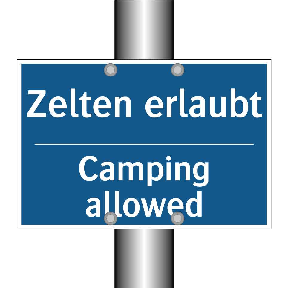 Zelten erlaubt - Camping allowed