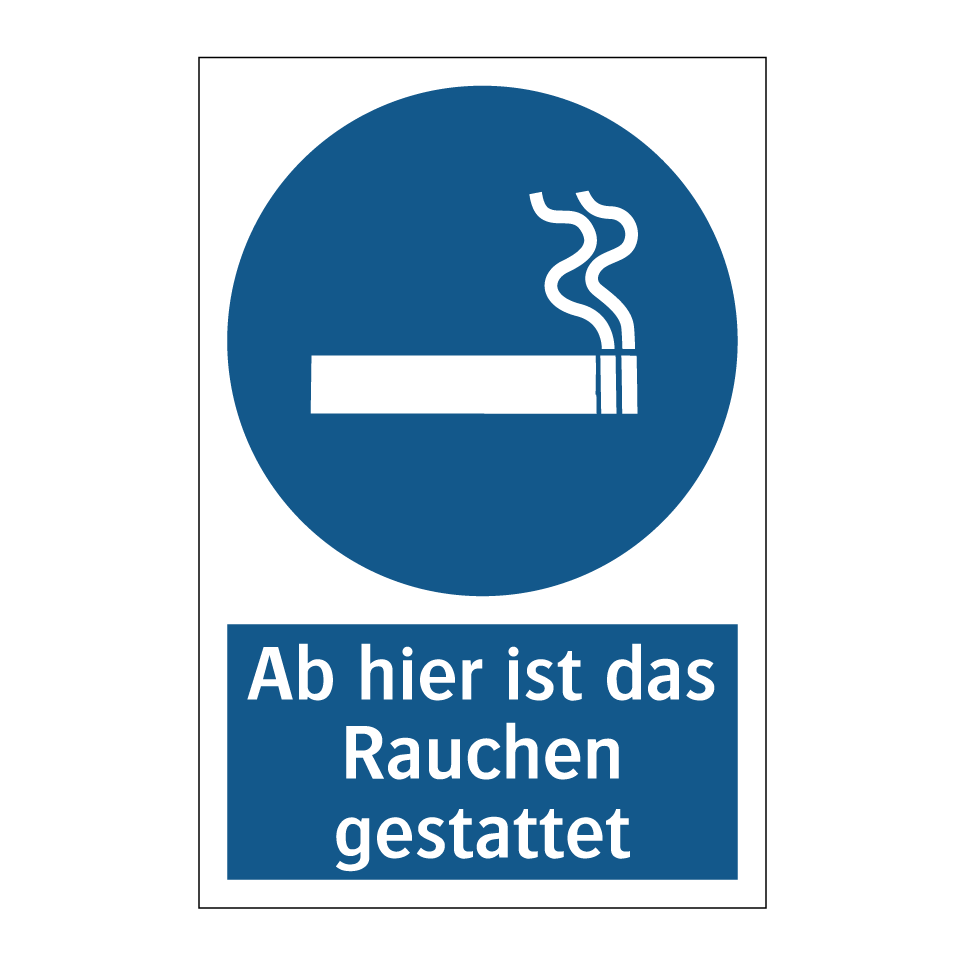 Ab hier ist das Rauchen gestattet