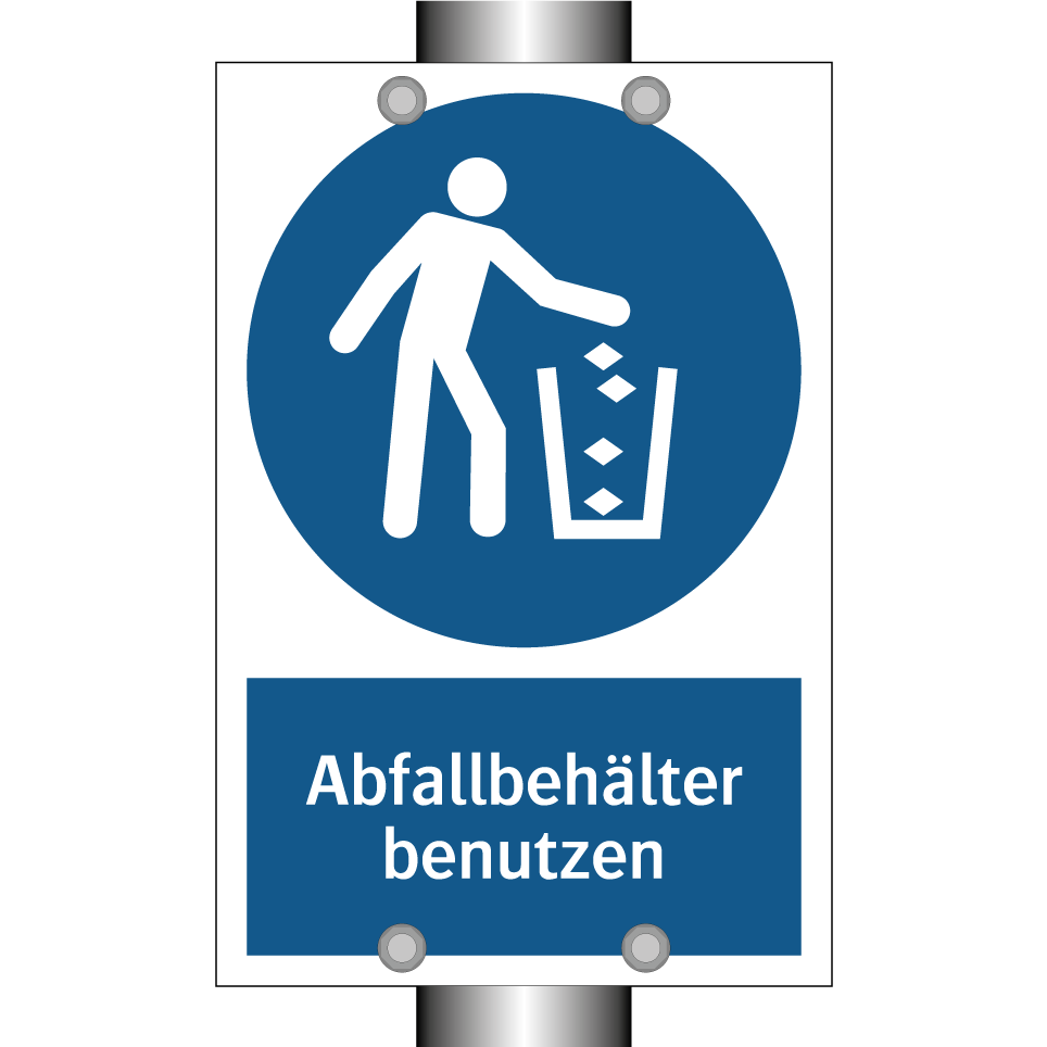 Abfallbehälter benutzen