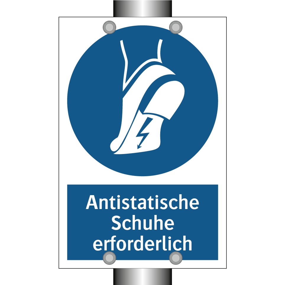 Antistatische Schuhe erforderlich
