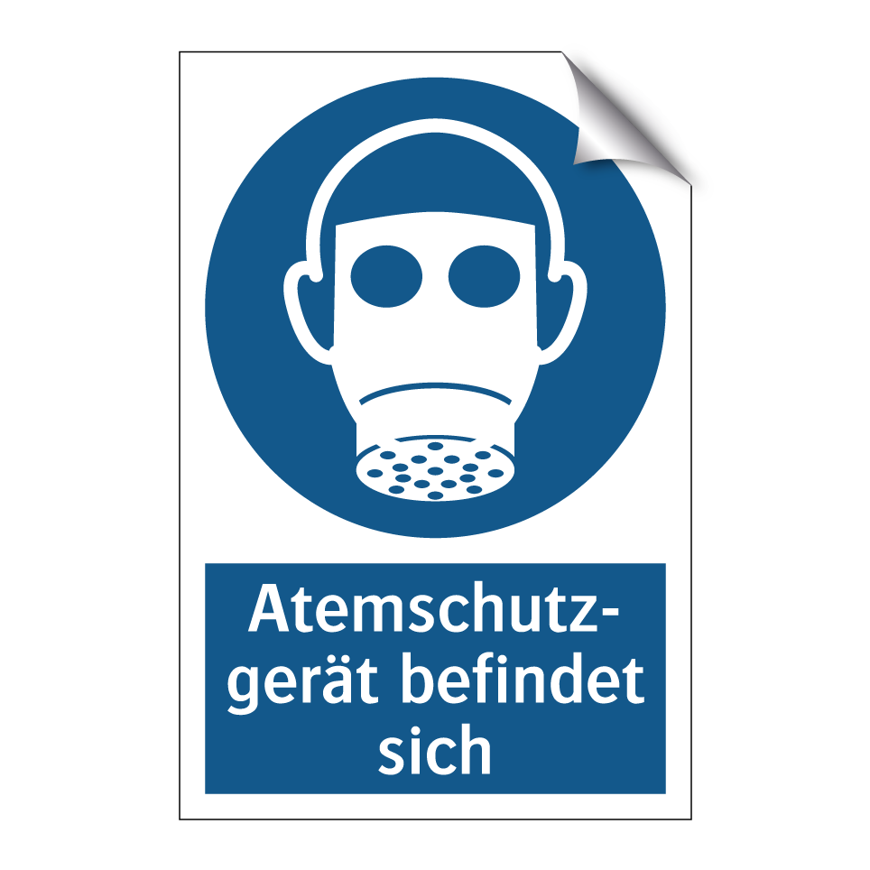 Atemschutz- gerät befindet sich