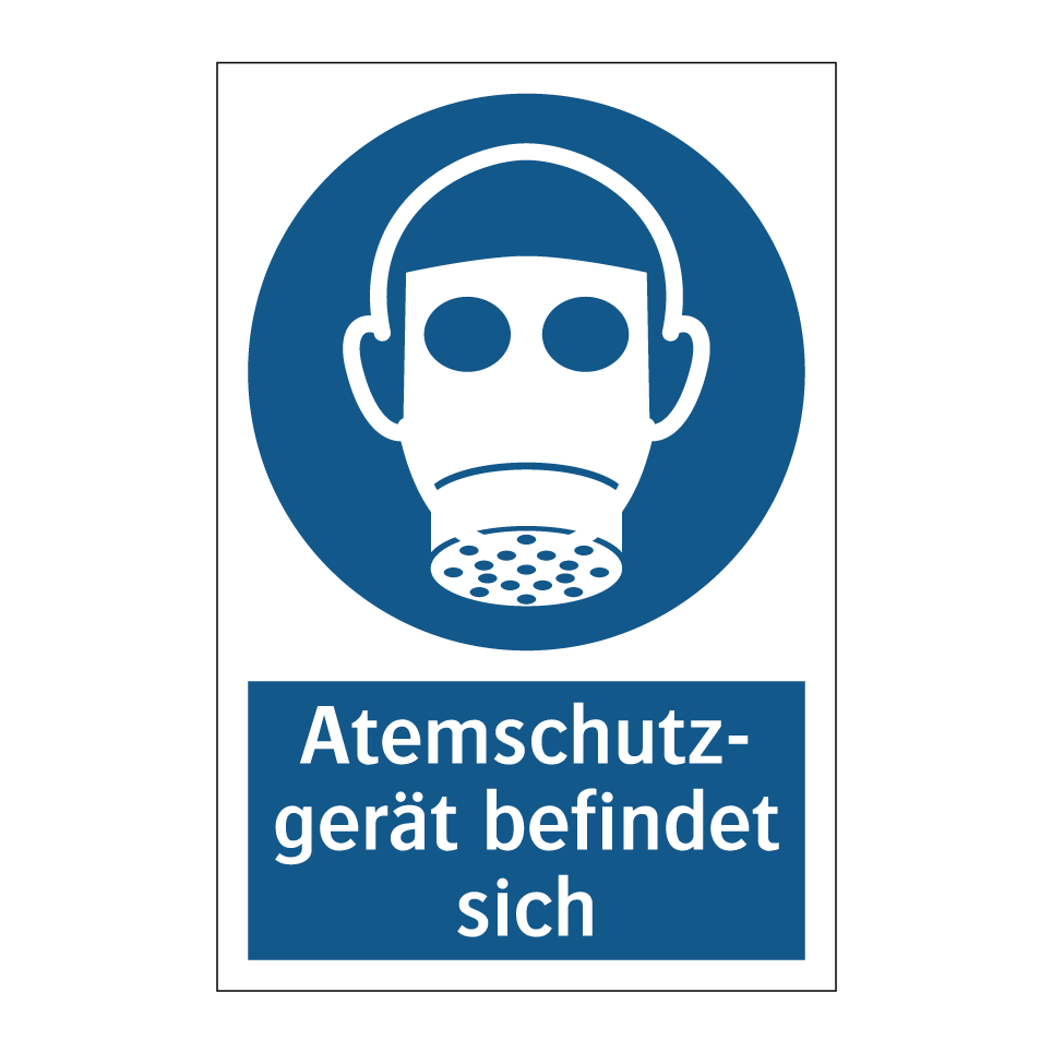 Atemschutz- gerät befindet sich