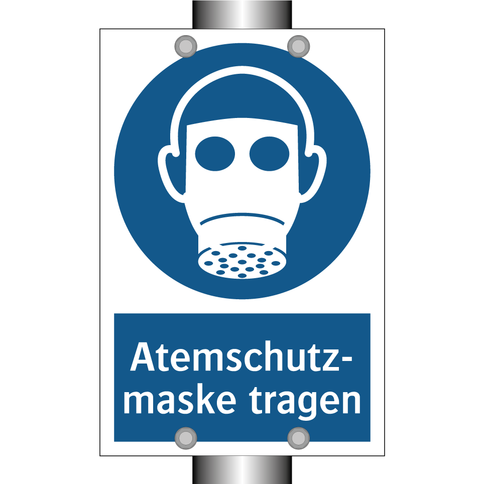 Atemschutz- maske tragen