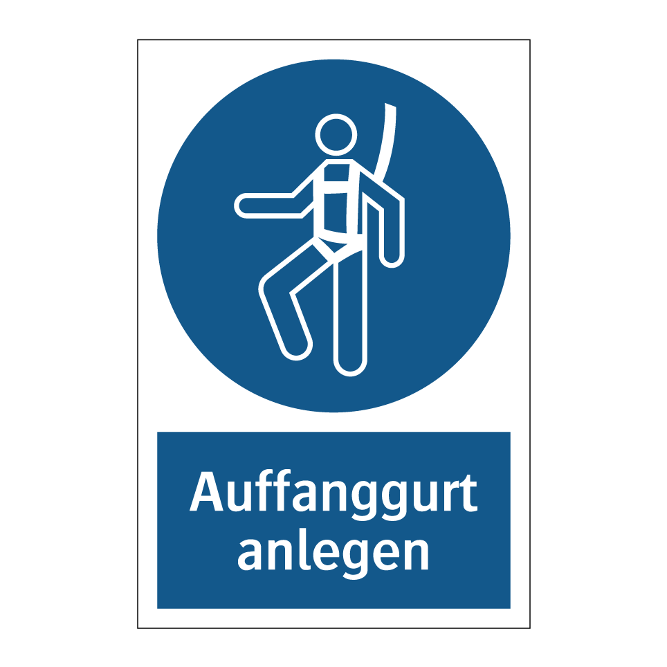 Auffanggurt anlegen