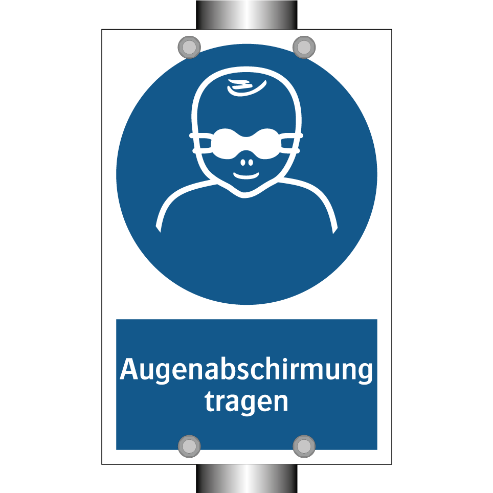 Augenabschirmung tragen