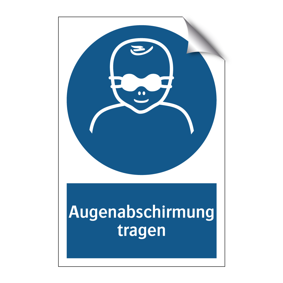Augenabschirmung tragen
