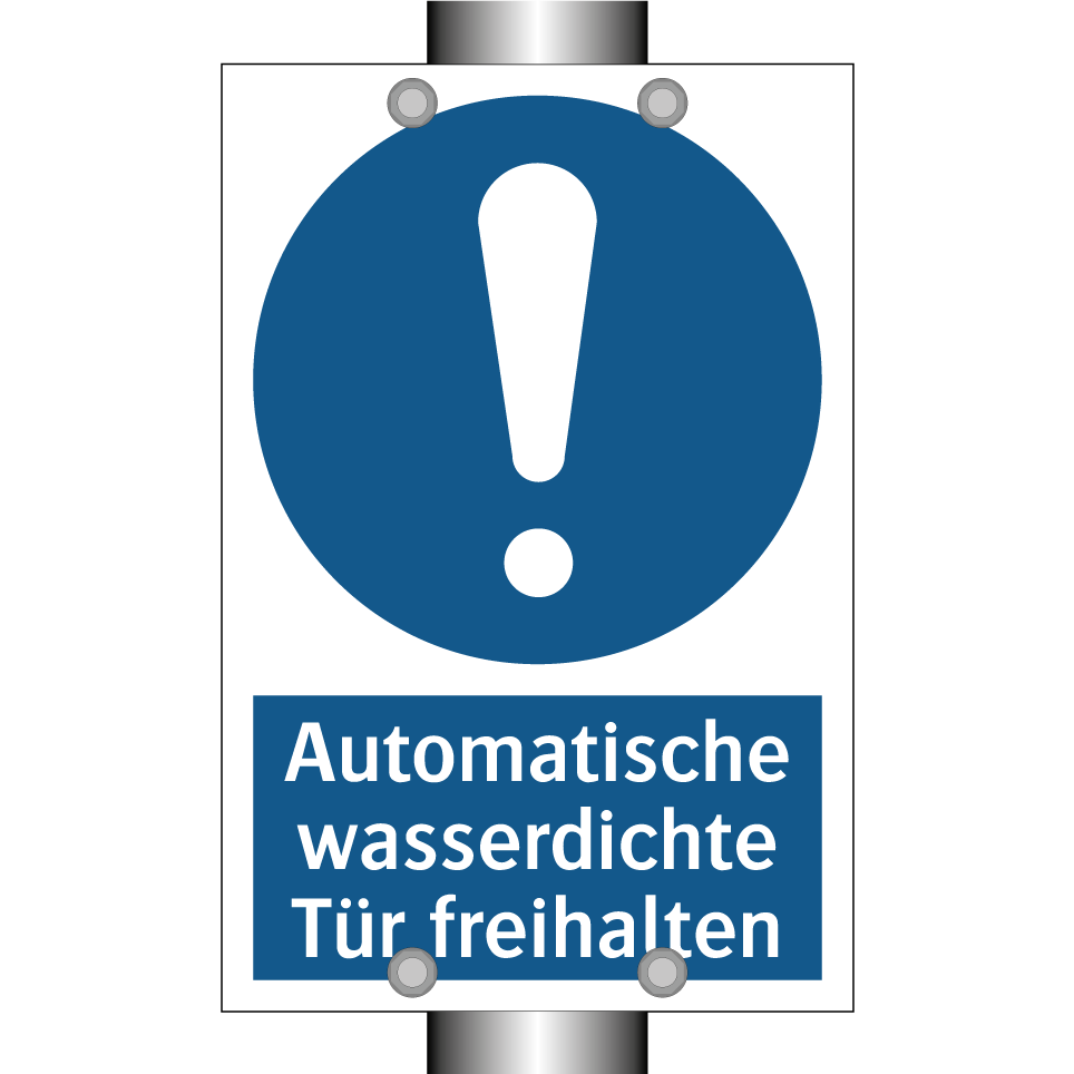 Automatische wasserdichte Tür freihalten