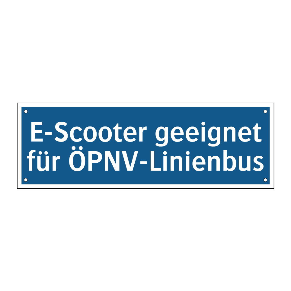 E-Scooter geeignet für ÖPNV-Linienbus