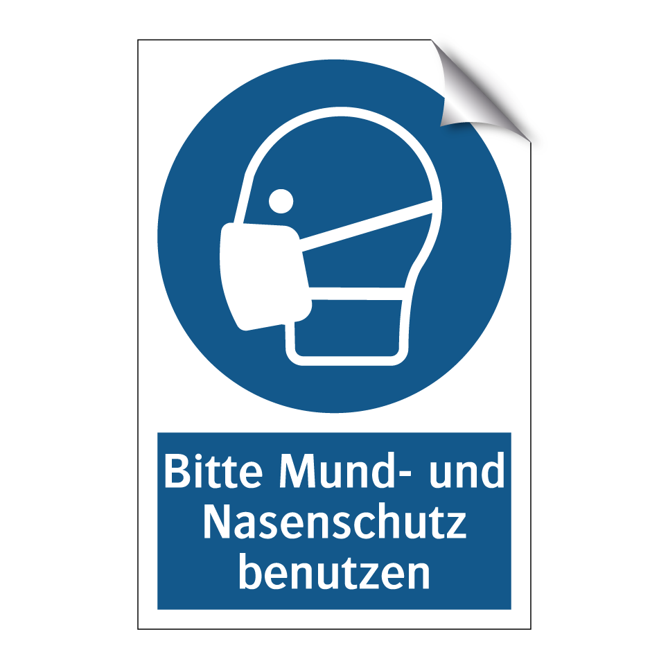 Bitte Mund- und Nasenschutz benutzen