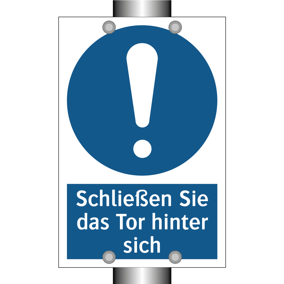 Schließen Sie das Tor hinter sich