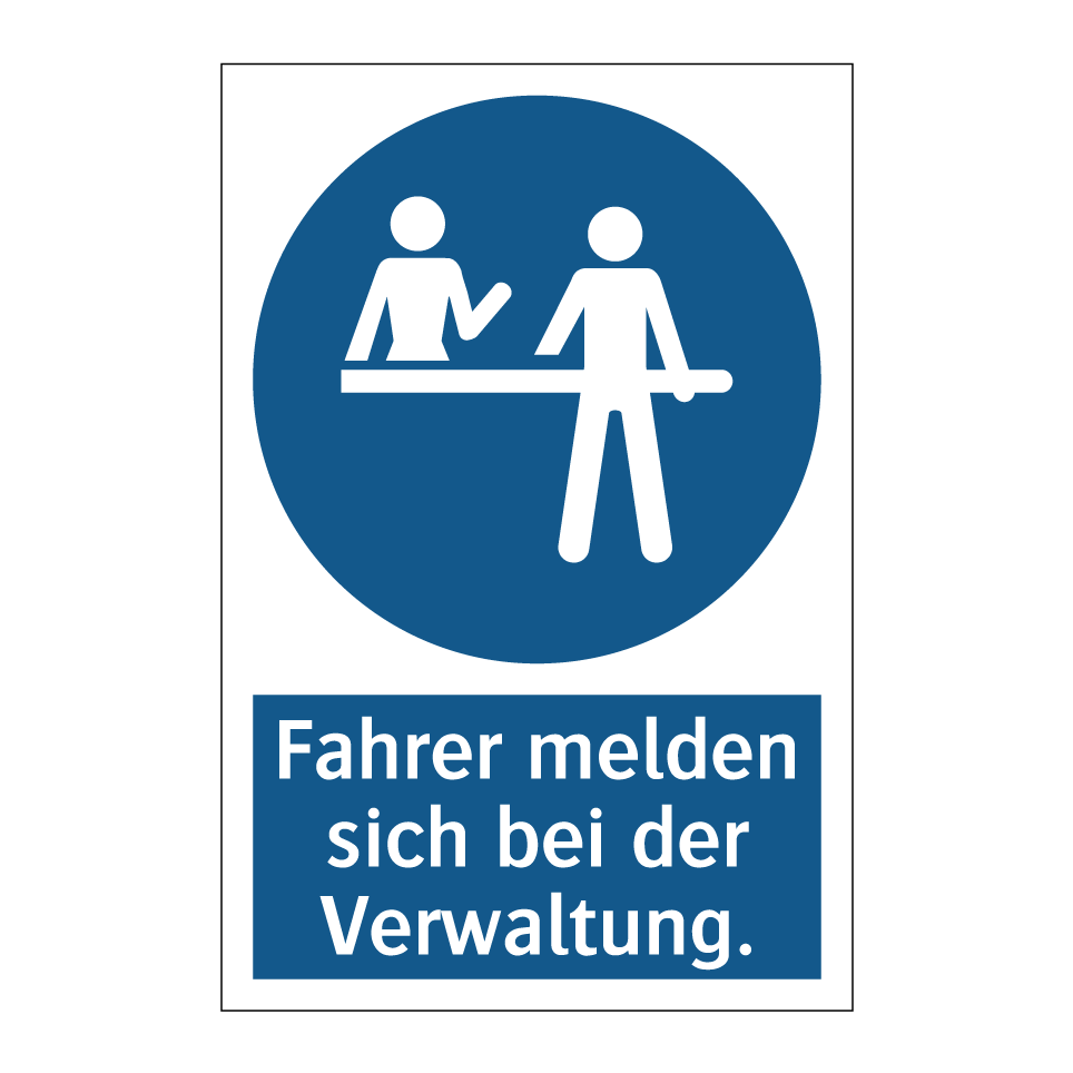 Fahrer melden sich bei der Verwaltung.