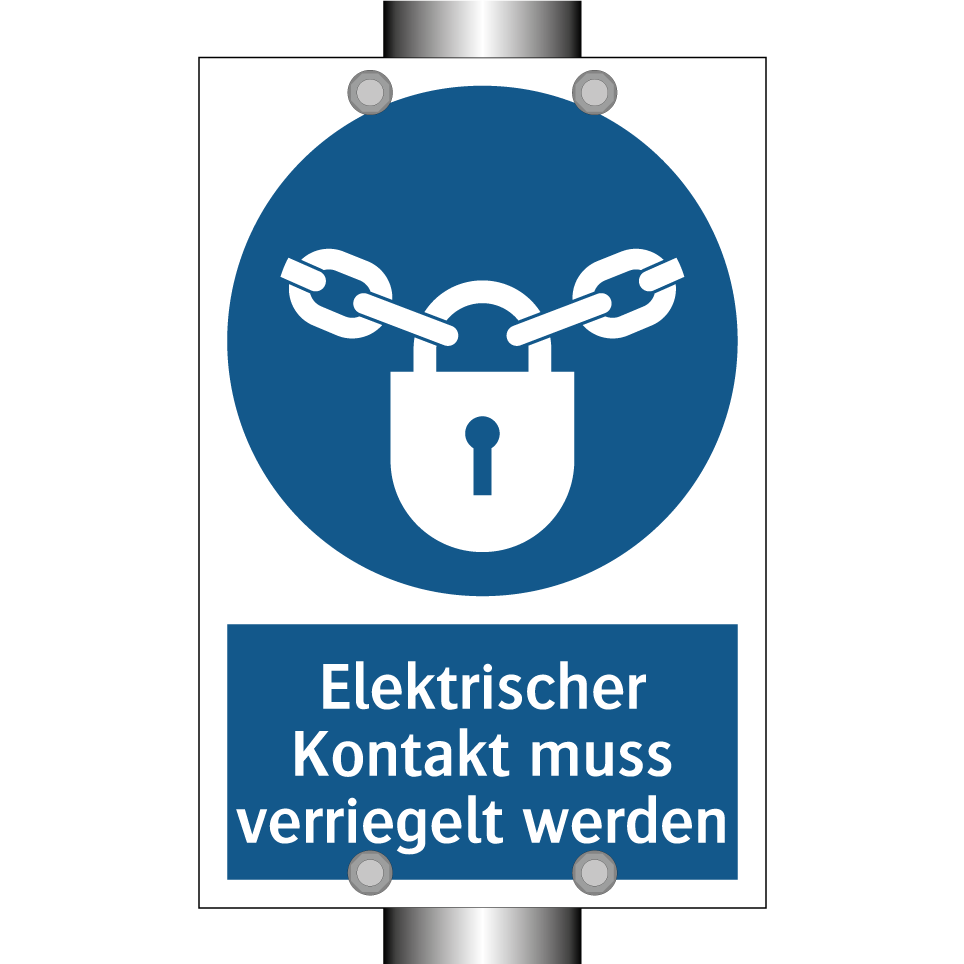 Elektrischer Kontakt muss verriegelt werden