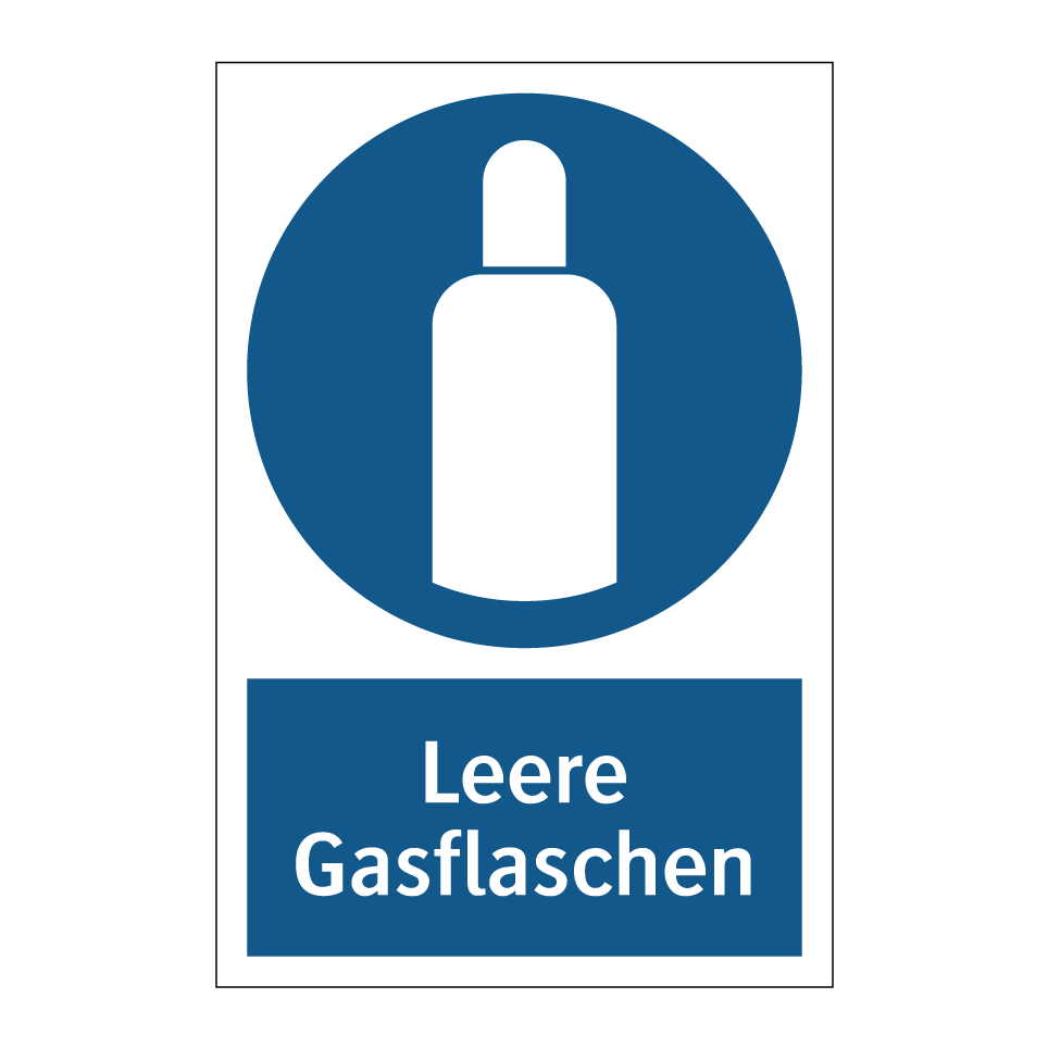 Leere Gasflaschen
