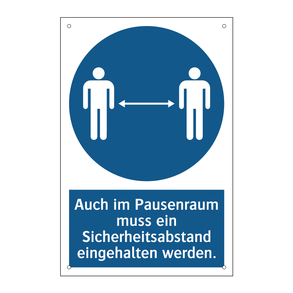 Auch im Pausenraum muss ein Sicherheitsabstand eingehalten werden.