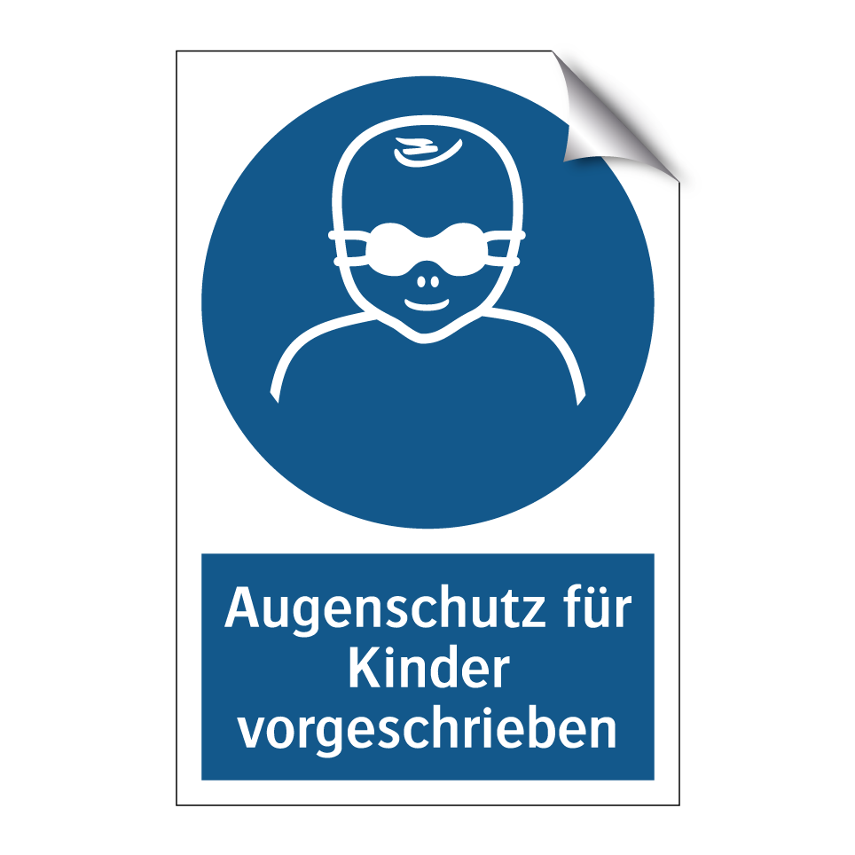 Augenschutz für Kinder vorgeschrieben