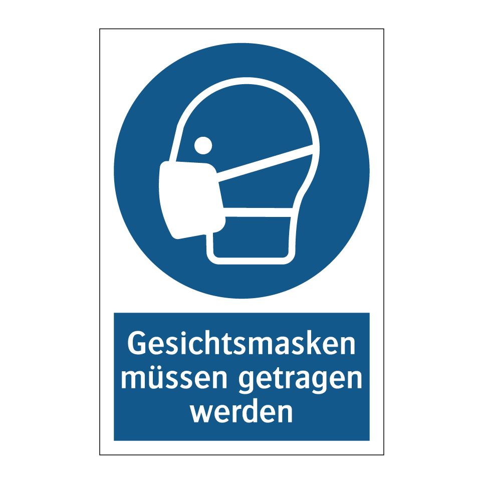 Gesichtsmasken müssen getragen werden
