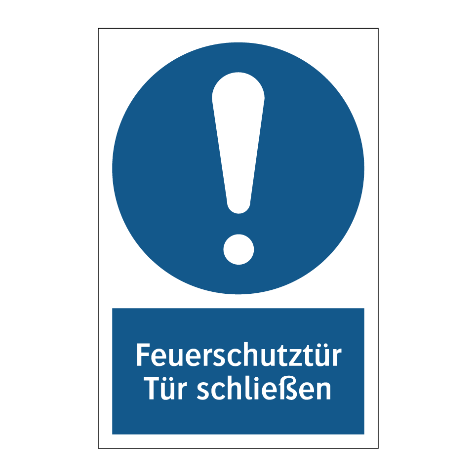 Feuerschutztür Tür schließen