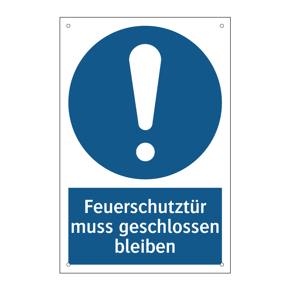 Feuerschutztür muss geschlossen bleiben