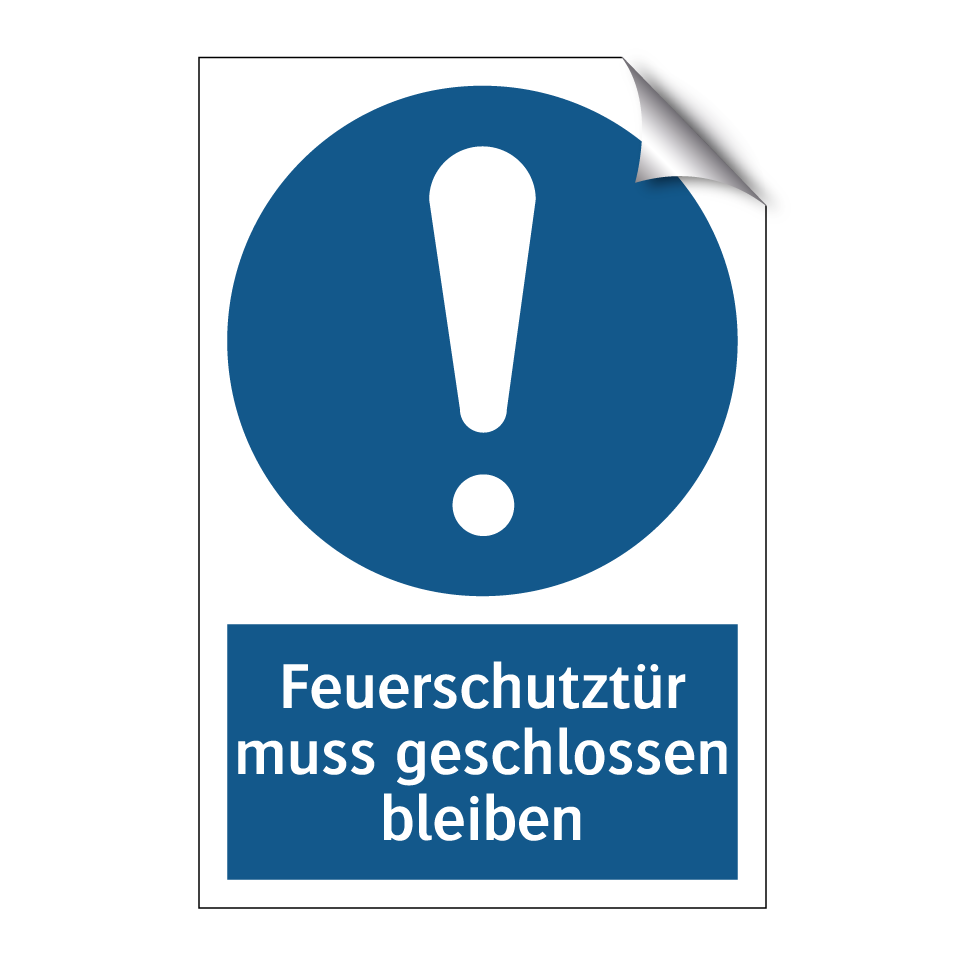 Feuerschutztür muss geschlossen bleiben